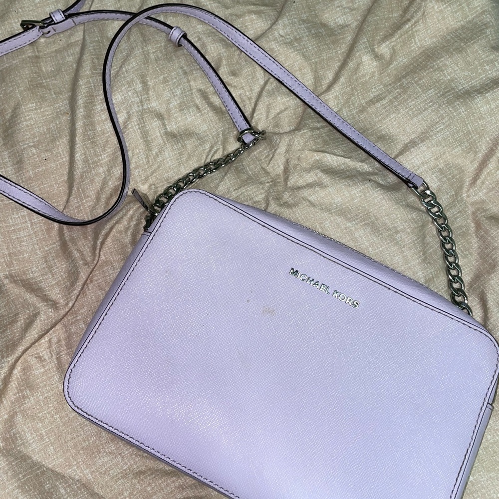 Purple micheal kors jetset purse